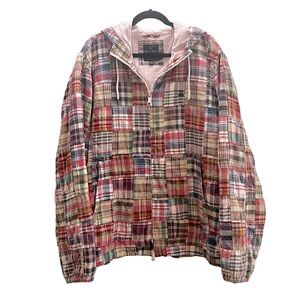 Brooks Brothers Patchwork Madras Windbreaker XXL